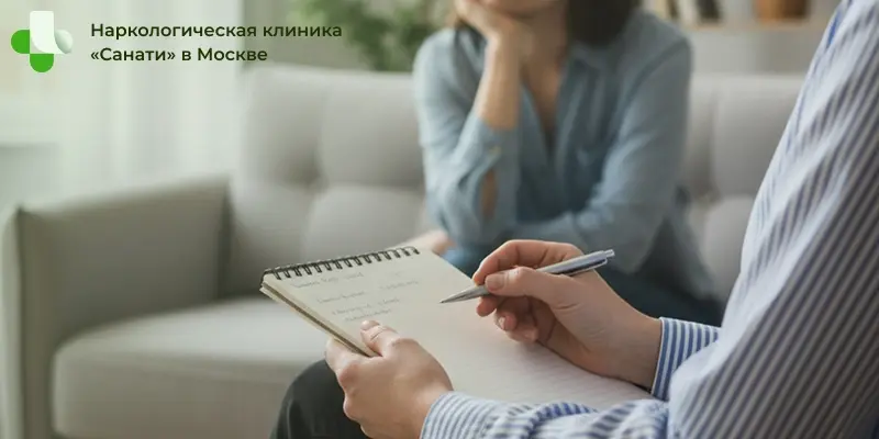 Девушка на приеме у психотерапевта